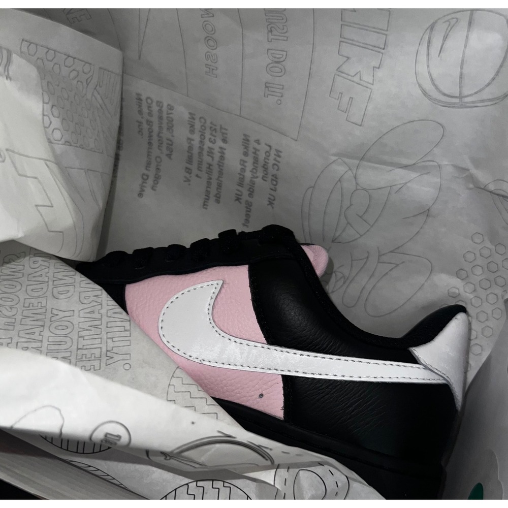 Nike Air Force 1 Low By You Black Pink White Womens 7 DV3907-900 Custom NEW - Picture 9 of 10